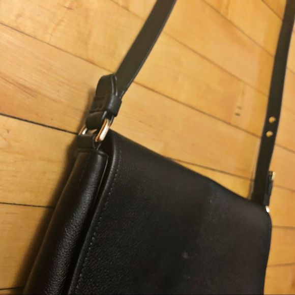 Furla Black Leather Front Logo Crossbody Bag - Picture 9 of 9